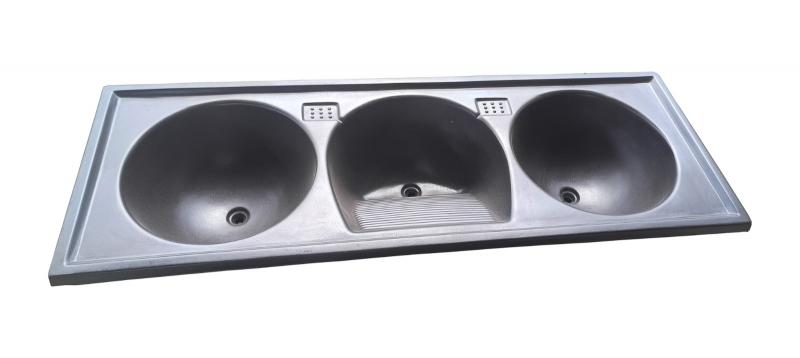 Tanque de concreto triplo